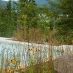 Aménagement naturel du Geos Spa de l'hôtel Sacacomie.